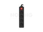 POWER STRIP LANBERG 1.5M BLACK 4 SOCKETS FRENCH WITH CIRCUIT BREAKER QUALITY-GRADE COPPER CABLE