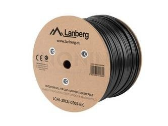 OUTDOOR LAN CABLE GEL-FILLED FTP CAT.6 305M SOLID CU GREY FLUKE PASSED LANBERG