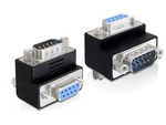 DELOCK ADAPTER SUB-D 9 PIN MALE > FEMALE 90° ANGLED