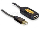 DELOCK CABLE USB 2.0 EXTENSION, ACTIVE 10M