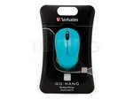 WIRELESS DESKTOP MOUSE VERBATIM GO NANO 1600DPI CARIBBEAN BLUE