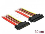 Przedłużacz Sata 22 Pin M/F 30cm 3.3v+5v+12v Delock