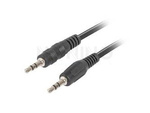 MINIJACK 3.5MM M/M 3 PIN CABLE 1.2M BLACK LANBERG