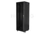 Szafa Instalacyjna Rack Stojąca 19" 37u 600x600 Czarna Lanberg (Flat Pack)