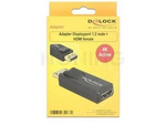 DELOCK ADAPTER DISPLAYPORT 1.2 MALE > HDMI FEMALE 4K ACTIVE BLACK