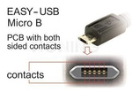 Kabel Usb Micro(M)->Usb-A(M) 2.0 0.2m Dual Easy-Usb Czarny Delock