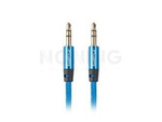 MINIJACK 3.5MM M/M 3 PIN CABLE 3M BLUE PREMIUM LANBERG