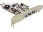 DELOCK PCI EXPRESS CARD > 3 X EXTERNAL + 1 X INTERNAL USB 3.0 TYPE A FEMALE