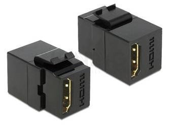 KEYSTONE MODULE HDMI FEMALE > HDMI FEMALE BLACK DELOCK