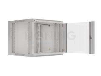 Szafa Instalacyjna Rack Wisząca 19" 9u 570x600 Szybki Montaż Szara Lanberg (Flat Pack)