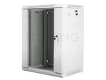 Szafa Instalacyjna Rack Wisząca 19" 15u 600x450 Szara Lanberg (Flat Pack)