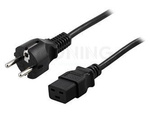 CEE 7/7->IEC 320 C19 POWER CORD 16A 1.8M BLACK POWERWALKER
