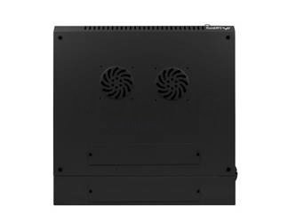 Szafa Instalacyjna Rack Wisząca Dwusekcyjna 19" 9u 600x600 Czarna Lanberg (Flat Pack)
