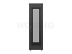 RACK CABINET 19" FREE-STANDING 42U/800X1000 SELF-ASSEMBLY FLATPACK WITH MESH DOOR BLACK LANBERG