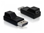 Adapter Displayport(M)->Displayport Mini(F) Delock Czarny