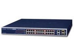 Switch Planet Fgsw-2624hps4 24x 100base-Tx Poe/2x Gigabit Tp/Sfp Zarządzalny L2/L4 Fast Ethernet