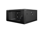 RACK CABINET 19” WALL-MOUNT 4U/600X600 FOR SELF-ASSEMBLY (FLAT PACK) BLACK LANBERG
