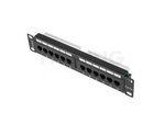 Patch Panel 12 Port 1u 10" Kat5e Czarny Lanberg