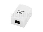 SURFACE-MOUNT BOX CAT.6 UTP UNSHIELDED 1X RJ45 WHITE LANBERG