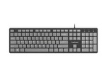 Klawiatura Multimedialna Slim Natec Discus Czarno-Szara Us