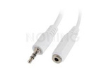 MINIJACK 3.5MM(M) 3PIN->2X MINIJACK 3.5MM(F) 3PIN ADAPTER ON CABLE 10CM WHITE LANBERG