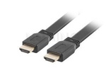 Kabel Hdmi M/M V2.0 5m Czarny 4k Flat Lanberg
