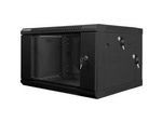 Szafa Instalacyjna Rack Wisząca Dwusekcyjna 19" 6u 600x600 Czarna Lanberg (Flat Pack)