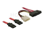 KABEL SAS SFF-8482 29PIN(F)->2X SATA 7PIN(F) + MOLEX 4 PIN(M) 50CM DELOCK