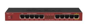 RB2011iL-IN Desktop metal case, 5xEthernet, 5xGigabit Ethernet, PoE out on port 10, 600MHz CPU, 64MB RAM, RouterOS L4
