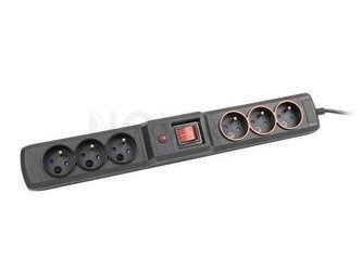 SURGE PROTECTION ARMAC MULTI M33 4.5M BLACK (6 OUTLETS)