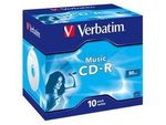 CDR VERBATIM AUDIO 80MIN (10 JEWEL CASE)