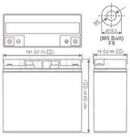 Akumulator AGM  12V 18Ah (181*77*167mm)