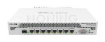 CCR1009-7G-1C-PC 7x Gigabit Ethernet, 1x Combo port (SFP or Gigabit Ethernet), 9 cores x 1GHz CPU, 1GB RAM, passive cooling case, RouterOS L6