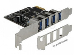 DELOCK PCI EXPRESS X4 CARD > 4 X EXTERNAL USB 3.0 TYPE-A