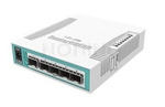 CRS106-1C-5S Smart Switch, 5x SFP cages, 1x Combo port (SFP or Gigabit Ethernet), 400MHz CPU, 128MB RAM, desktop case, RouterOS L5