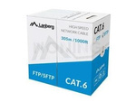 LAN CABLE SFTP CAT.6 305M SOLID CU GREY CPR + FLUKE PASSED LANBERG
