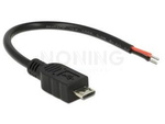 DELOCK CABLE USB 2.0 MICRO-B MALE > 2 X OPEN WIRES POWER 10 CM RASPBERRY PI