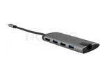 Multi Port Verbatim Usb-C 3.1 Gen 1, 3x Usb 3.0, Hdmi 4k, Type-C, Rj-45, Sd/Micro Sd