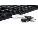 FLEXIBLE KEYBOARD GEMBIRD KB-109F-B USB + MICRO USB OTG US LAYOUT
