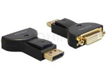 DELOCK ADAPTER DISPLAYPORT 1.1 MALE > DVI FEMALE PASSIVE BLACK