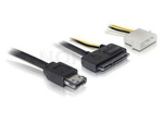 CABLE POWER OVER ESATA->SATA 22PIN 2.5" & 3.5" 1M + MOLEX DELOCK