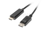 Kabel Displayport(M) V1.1->Hdmi(M) 3m Czarny Lanberg