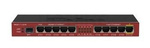 RB2011iLS-IN Desktop metal case, 5xEthernet, 5xGigabit Ethernet, SFP cage, PoE out on port 10, 600MHz CPU, 64MB RAM, RouterOS L4