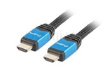 Kabel Hdmi M/M V2.0 1m Pełna Miedź Czarny Premium Lanberg