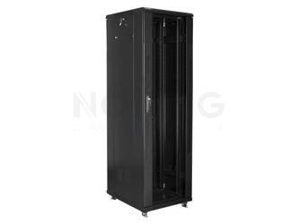 Szafa Instalacyjna Rack Stojąca 19" 42u 600x800 Czarna Lanberg (Flat Pack)