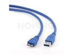 USB MICRO-B(M)->USB-A(M) 3.0 CABLE 0.5M BLUE GEMBIRD